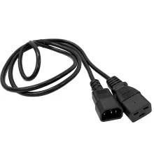 Шнур питания Lanmaster LAN-PP19/14-1.8-BK C19-С14 проводник.:3x0.75мм2 1.8м 220В 10А черный