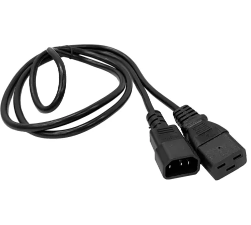 Шнур питания Lanmaster LAN-PP19/14-5.0-BK C19-С14 проводник.:3x0.75мм2 5м 220В 10А черный