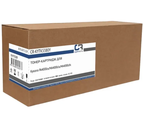 Картридж лазерный CopyRite CR-KYTK5380Y TK-5380Y желтый (10000стр.) для Kyocera PA4000cx/MA4000cix/MA4000cifx Картридж лазерный CopyRite CR-KYTK5380Y TK-5380Y желтый (10000стр.) для Kyocera PA4000cx/MA4000cix/MA4000cifx
