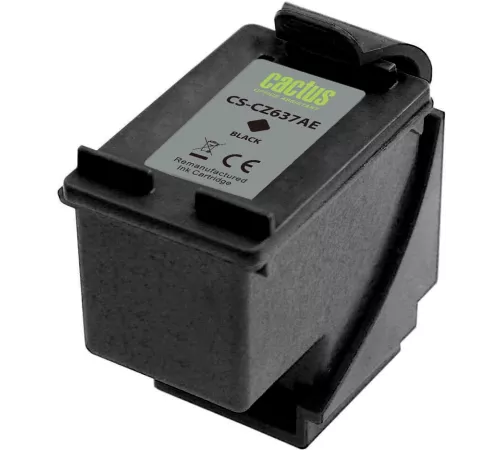 Картридж струйный Cactus CS-CZ637AE № 46 черный (33мл) для HP DJ IA 2020hc/2520hc;Ultra 2029/2529;Ultra 4729AIO