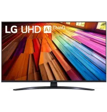 Телевизор LED LG 43" 43UT81006LA.ARUG черный 4K Ultra HD 60Hz DVB-T DVB-T2 DVB-C DVB-S2 USB WiFi Smart TV