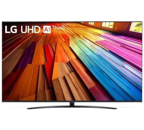 Телевизор LED LG 75" 75UT81006LA.ARUG черный 4K Ultra HD 60Hz DVB-T DVB-T2 DVB-C DVB-S2 USB WiFi Smart TV