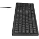Клавиатура A4Tech Fstyler FBX55C черный USB беспроводная BT/Radio slim Multimedia (FBX55C)