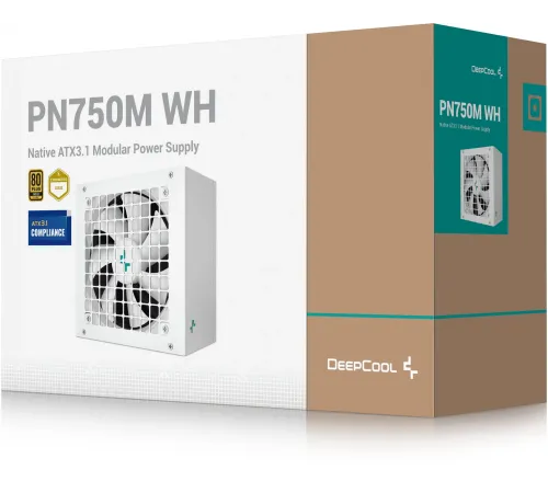 Блок питания Deepcool ATX 750W PN750M WH V2 Game Storm Gen.5 80+ gold (20+4pin) APFC 120mm fan 8xSATA RTL
