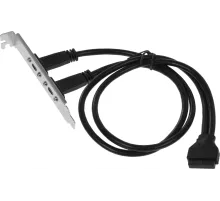 Адаптер USB 2xUSB3.1 Type-C Bulk