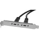 Адаптер USB 2xUSB3.1 Type-C Bulk