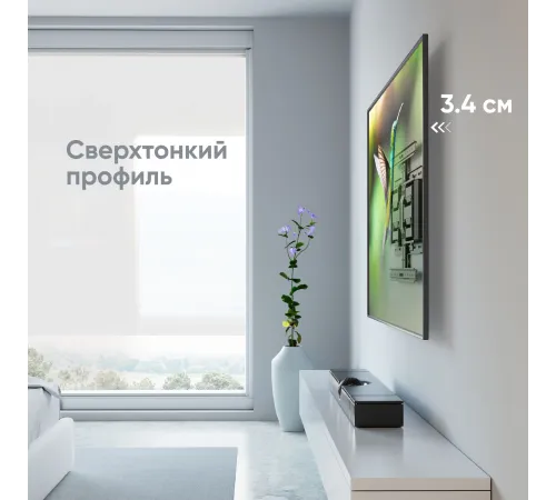 Кронштейн для телевизора Onkron SM6 черный 32"-90" макс.50кг настенный поворот и наклон Кронштейн для телевизора Onkron SM6 черный 32"-90" макс.50кг настенный поворот и наклон