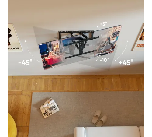 Кронштейн для телевизора Onkron SM6 черный 32"-90" макс.50кг настенный поворот и наклон Кронштейн для телевизора Onkron SM6 черный 32"-90" макс.50кг настенный поворот и наклон