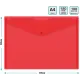 Конверт на кнопке Silwerhof Eco SE-PK120/RED A4 пластик 0.12мм красный