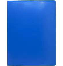 Папка метал.зажим Silwerhof Eco SE-04CBLU A4 пластик 0.5мм синий