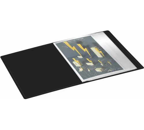 Папка с 80 прозр.вклад. Silwerhof Eco SE-V80BLK A4 пластик 0.7мм черный Папка с 80 прозр.вклад. Silwerhof Eco SE-V80BLK A4 пластик 0.7мм черный