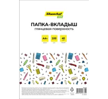 Папка-вкладыш Silwerhof Eco SE-F40G100 глянцевые A4+ полипропилен 40мкм (упак.:100шт)