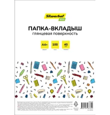 Папка-вкладыш Silwerhof Eco SE-F40G100 глянцевые A4+ полипропилен 40мкм (упак.:100шт)