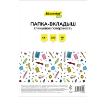 Папка-вкладыш Silwerhof Eco SE-F45G100 глянцевые A4+ полипропилен 45мкм (упак.:100шт)
