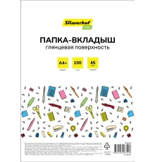 Папка-вкладыш Silwerhof Eco SE-F45G100 глянцевые A4+ полипропилен 45мкм (упак.:100шт)
