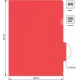Папка-уголок Silwerhof Eco SE-E120/RED тисненый A4 пластик 0.12мм красный