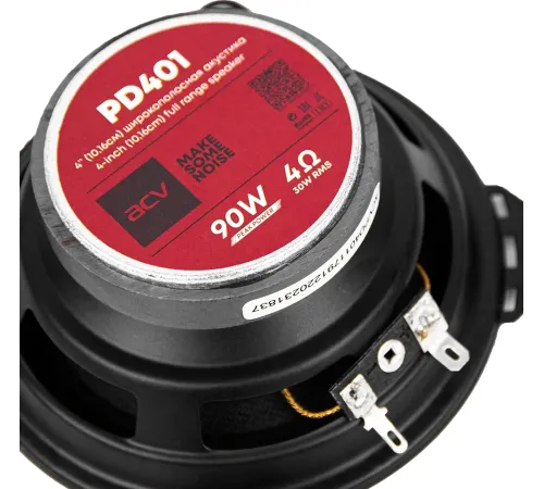 Колонки автомобильные ACV PD-401 BEATS (без решетки) 90Вт 88дБ 4Ом 10см (4дюйм) (ком.:2кол.) коаксиальные однополосные Колонки автомобильные ACV PD-401 BEATS (без решетки) 90Вт 88дБ 4Ом 10см (4дюйм) (ком.:2кол.) коаксиальные однополосные
