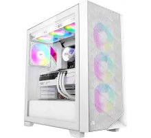 Корпус PcCooler C3D510 WH ARGB белый без БП ATX 3x120mm 2xUSB3.0 1xUSB3.1 audio bott PSU