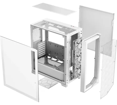 Корпус PcCooler C3D510 WH ARGB белый без БП ATX 3x120mm 2xUSB3.0 1xUSB3.1 audio bott PSU
