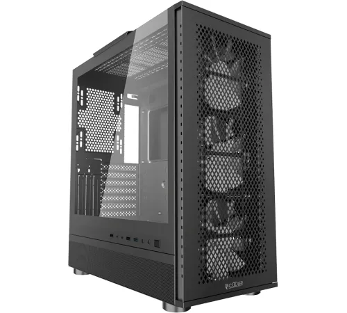 Корпус PcCooler ME200 MESH BK черный без БП ATX 2xUSB3.0 audio bott PSU