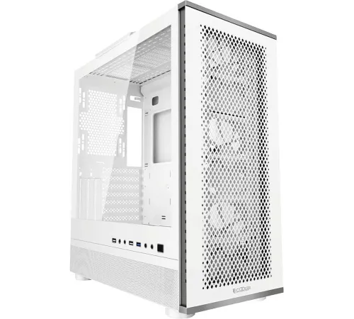 Корпус PcCooler ME200 MESH WH черный без БП ATX 3x120mm 2xUSB3.0 audio bott PSU