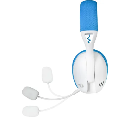 Беспроводная игровая гарнитура REDRAGON IRE PRO бело-синяя (USB, 2.4G, Bluetooth, 40 мм, 400 мАч)
