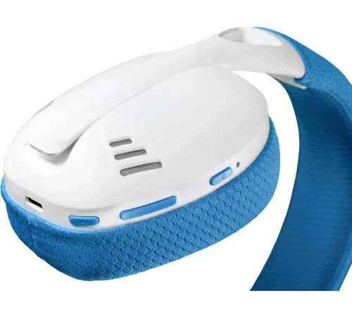 Беспроводная игровая гарнитура REDRAGON IRE PRO бело-синяя (USB, 2.4G, Bluetooth, 40 мм, 400 мАч)