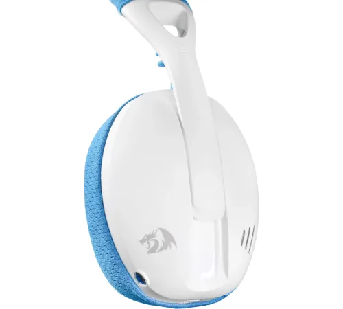 Беспроводная игровая гарнитура REDRAGON IRE PRO бело-синяя (USB, 2.4G, Bluetooth, 40 мм, 400 мАч)