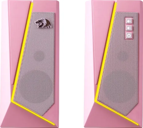 Акустическая система 2.0 REDRAGON 71776 Anvil, 5 Вт, RGB, USB+3.5мм розовый