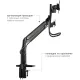Кронштейн для мониторов Kromax OFFICE-20 черный 17"-35" макс.10кг настольный поворот и наклон