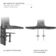 Кронштейн для мониторов Kromax OFFICE-20 черный 17"-35" макс.10кг настольный поворот и наклон
