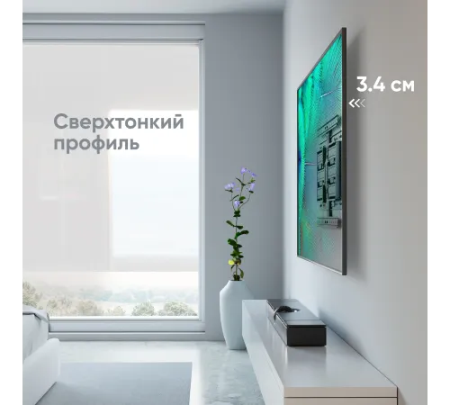 Кронштейн для телевизора Onkron SM6L черный 32"-90" макс.50кг настенный поворот и наклон Кронштейн для телевизора Onkron SM6L черный 32"-90" макс.50кг настенный поворот и наклон