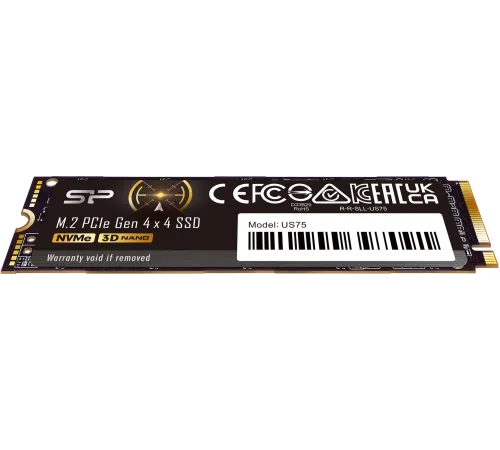 Накопитель SSD Silicon Power PCIe 4.0 x4 4TB SP04KGBP44US7505 US75 M.2 2280 Накопитель SSD Silicon Power PCIe 4.0 x4 4TB SP04KGBP44US7505 US75 M.2 2280