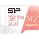 Флеш карта microSD 512GB Silicon Power Superior A1 microSDXC Class 10 UHS-I U3 100/80 Mb/s (SD адаптер)