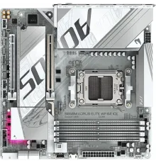 Материнская плата Gigabyte B850M A ELT WF6E ICE SocketAM5 AMD B850 4xDDR5 mATX AC`97 8ch(7.1) 2.5Gg RAID+HDMI