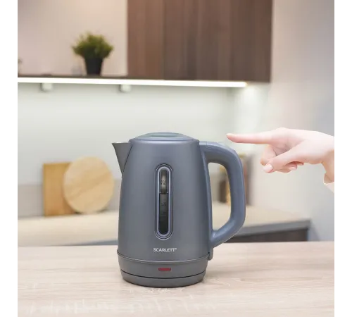 Чайник электрический Scarlett SC-EK21S42 1.8л. 1800Вт графит корпус: пластик