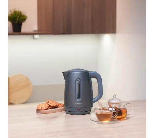 Чайник электрический Scarlett SC-EK21S42 1.8л. 1800Вт графит корпус: пластик