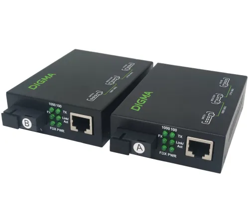 Медиаконвертер Digma DMC-1G53-20BL