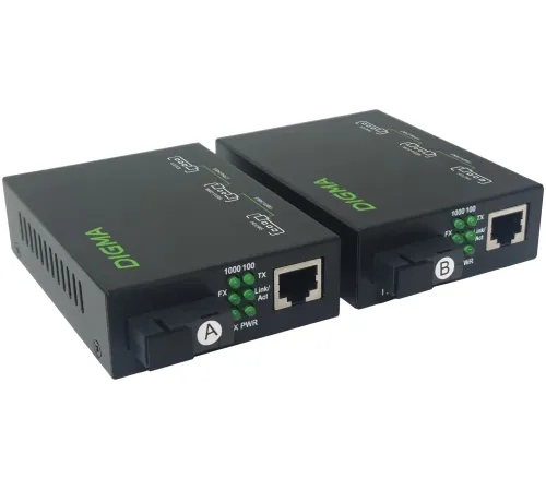 Медиаконвертер Digma DMC-1G53-20BL