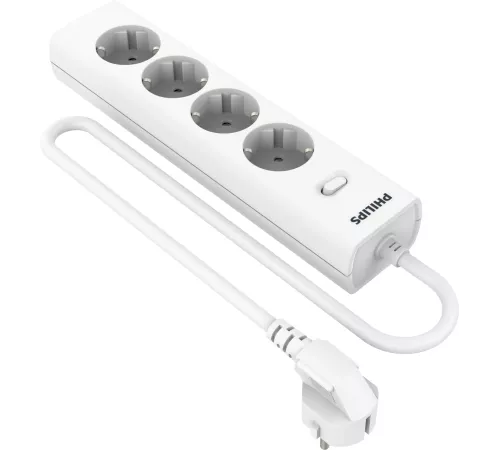 Сетевой фильтр Philips CHP2145WC/51 5м (4 розетки) белый (коробка)