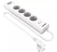 Сетевой фильтр Philips CHP8246WA/51 2м (4 розетки) белый (коробка)