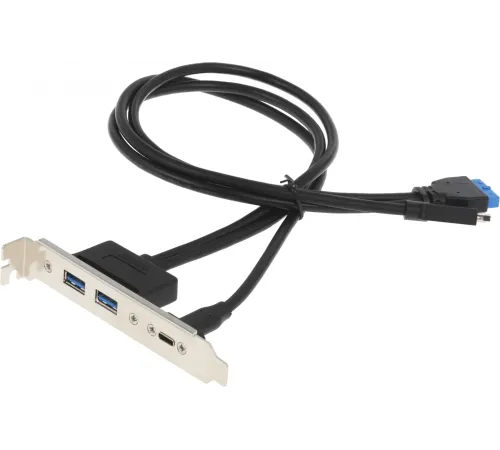 Адаптер USB 2xUSB3.0 1xUSB3.1 Type-C Bulk