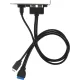 Адаптер USB 2xUSB3.0 1xUSB3.1 Type-C Bulk