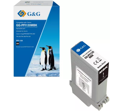 Картридж струйный G&G, аналог Canon 2884C001 матовый черный 130ml с чипом