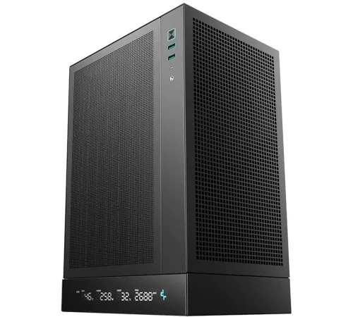 Корпус Deepcool CH170 DIGITAL черный без БП mATX 1x120mm 1xUSB2.0 1xUSB3.0 audio bott PSU
