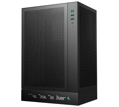 Корпус Deepcool CH170 DIGITAL черный без БП mATX 1x120mm 1xUSB2.0 1xUSB3.0 audio bott PSU