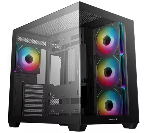 Корпус Deepcool CG530 4F черный без БП ATX 2x120mm 2x140mm 2xUSB2.0 1xUSB3.0 audio bott PSU