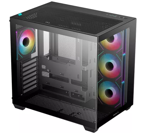 Корпус Deepcool CG530 4F черный без БП ATX 2x120mm 2x140mm 2xUSB2.0 1xUSB3.0 audio bott PSU