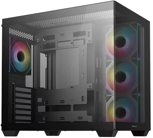 Корпус Deepcool CG530 4F черный без БП ATX 2x120mm 2x140mm 2xUSB2.0 1xUSB3.0 audio bott PSU