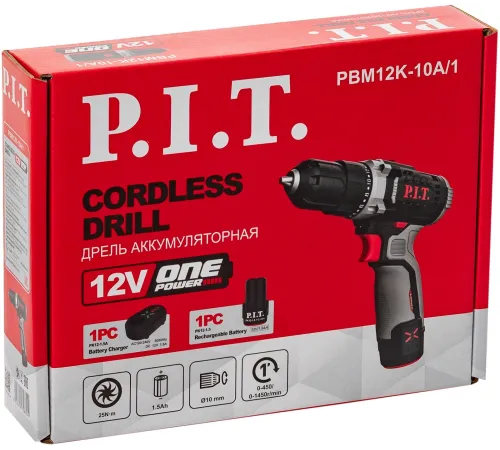 Дрель P.I.T. PBM12K-10A/1 X-DRIVER патрон:быстрозажимной реверс (PBM12K-10A/1)